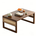 Foldable Bamboo Picnic Table - Portable Patio\u002FGarden Coffee Table, Suitable for Backyards, Patios, And Balconies. Lightweight, Low Camping Coffee Table. A Must-Have for Spring Easter Garden Parties. Compact Floor Table with No Installation Required