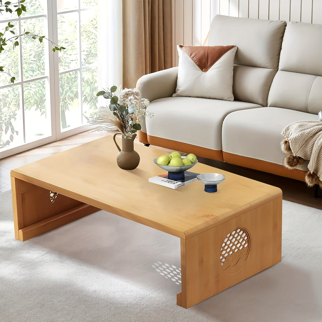 Japanese-Style Low Table, Collapsible Coffee Table, Versatile Folding Table for Tea, Suitable for Dining Room Seating
