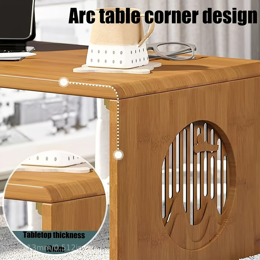 Japanese-Style Low Table, Collapsible Coffee Table, Versatile Folding Table for Tea, Suitable for Dining Room Seating