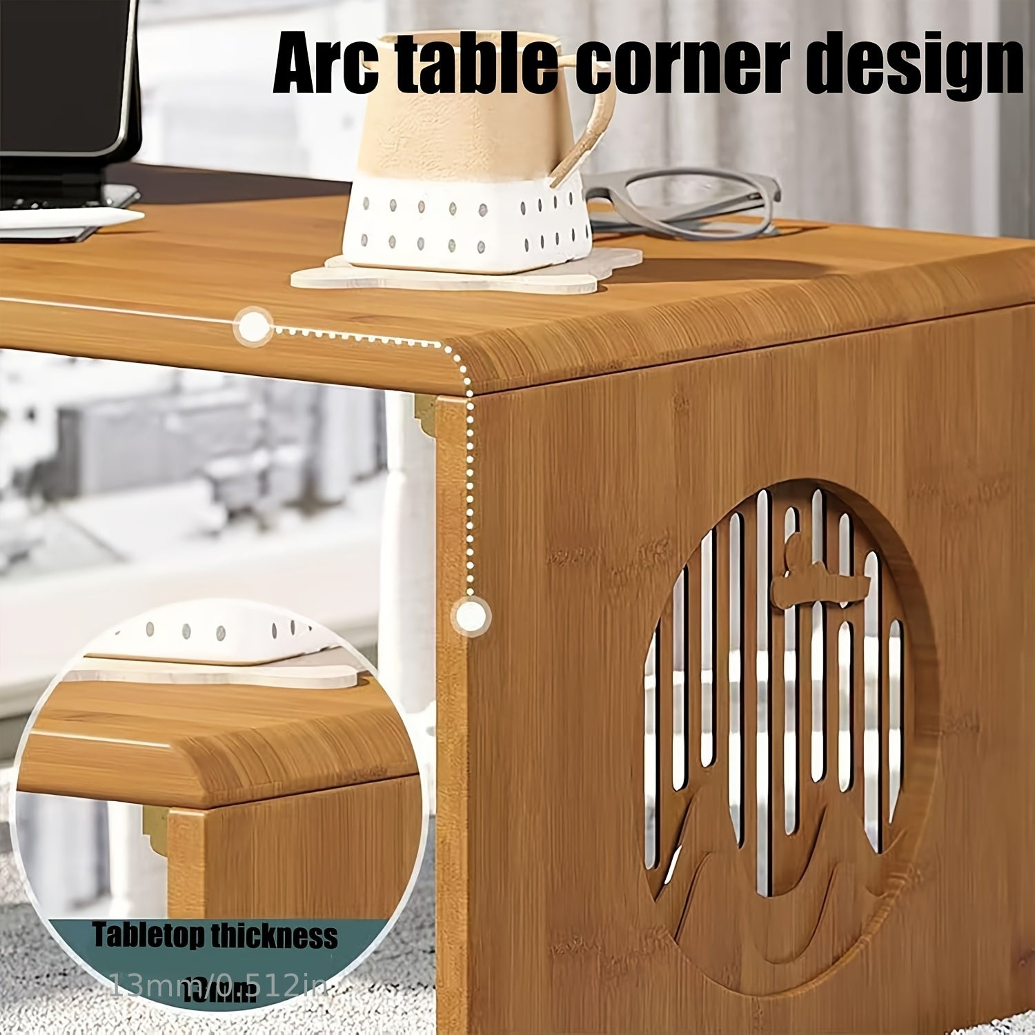 Japanese-Style Low Table, Collapsible Coffee Table, Versatile Folding Table for Tea, Suitable for Dining Room Seating
